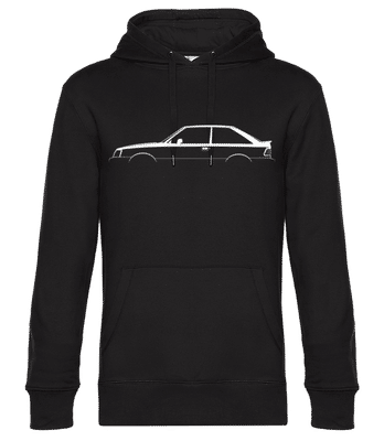 'Ford Escort GT (1987)' Silhouette - Men’s Standard Hoodie - Black - Front
