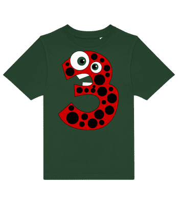 Coccinelle Trois - Kids B&C T-Shirt - Bottle green - Front