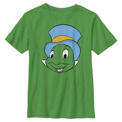 Disney - Pinocchio - Jiminy Cricket Jiminy Face - Kinder T-Shirt