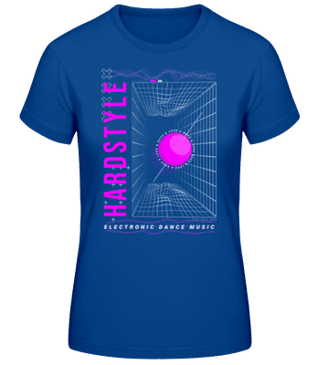 Hardstyle Dance Music - Dámské basic tričko - Královská modrá - Napřed
