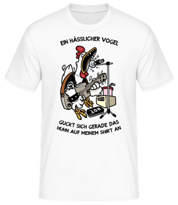 Ein Hässlicher Vogel - Männer Basic T-Shirt - Weiß - Vorne