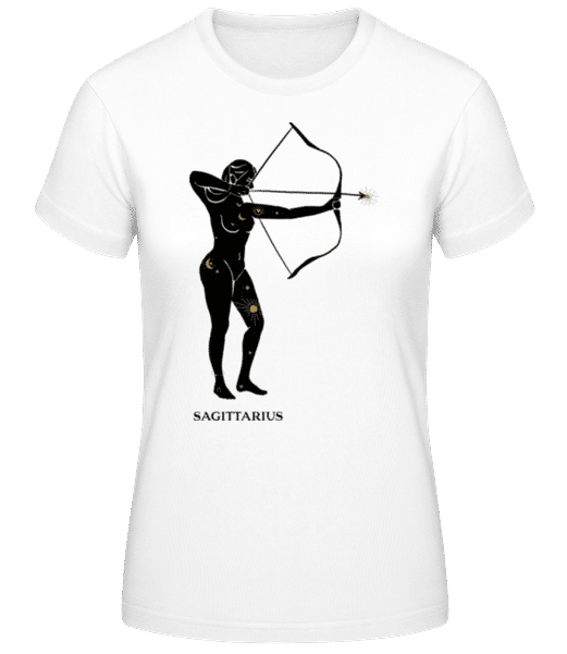 Aperçu: Female Zodiac Sign Sagittarius - T-shirt standard Femme - Blanc - Devant
