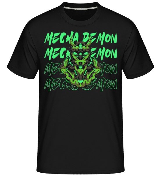 Aperçu: Mecha Demon -  T-Shirt Shirtinator homme - Noir - Devant