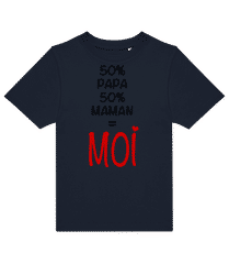 50% Papa, 50% Maman - MOI · T-shirt enfants B&C