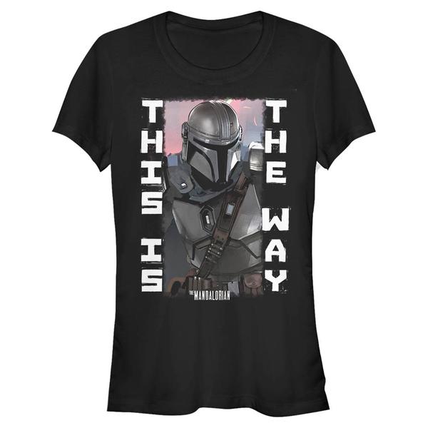 Aperçu: Star Wars - The Mandalorian - Mando Blaster Battle - Femme T-shirt - Noir - Devant