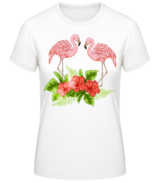 Aperçu: Flamingos In Paradise - T-shirt standard Femme - Blanc - Devant