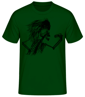 Squelette Chantant - T-shirt standard Homme - Vert bouteille - Devant