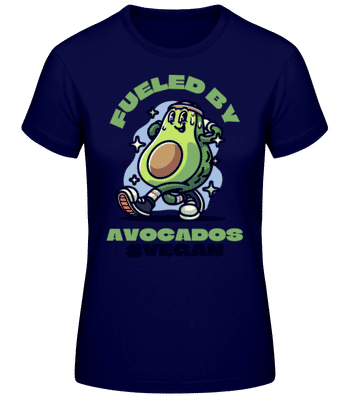 Fueled By Avocados - Dámske basic tričko - Namornícka modrá - Predné