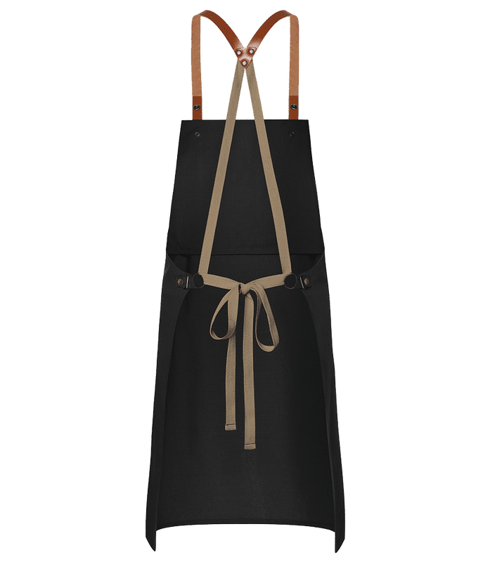 Aperçu: Tablier de cuisine premium - Noir - Derrière