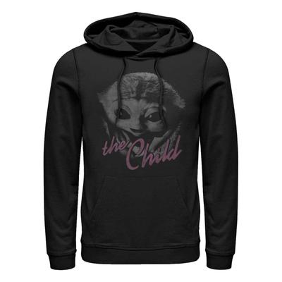 Star Wars - The Mandalorian - The Child Faded Child - Unisex Hoodie - Black - Front