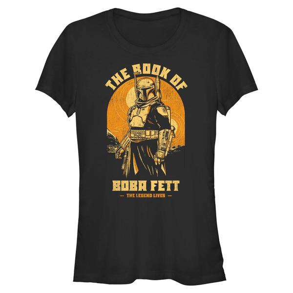 Aperçu: Star Wars - Book of Boba Fett - Boba Fett Living Legend - Femme T-shirt - Noir - Devant