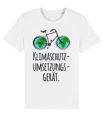 Klimaschutzumsetzungsgerät - Männer Bio T-Shirt Stanley Stella 2.0 - Weiß - Vorne