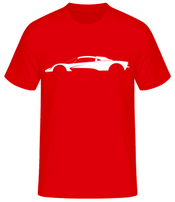 'Aston Martin Valhalla' Silhouette - Men's Basic T-Shirt - Red - Front