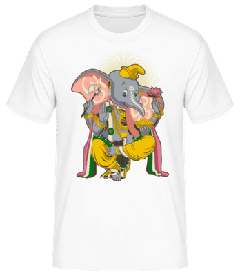 Little Ganesh - Men's Basic T-Shirt - White - Front