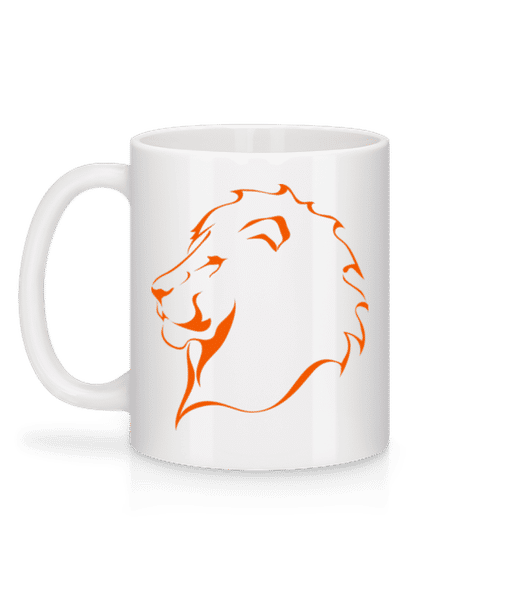 Vorschau: Löwe - Tasse - Weiß - Hinten