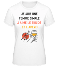 Je Suis Une Femme Simple - T-shirt standard Femme - Blanc - Devant