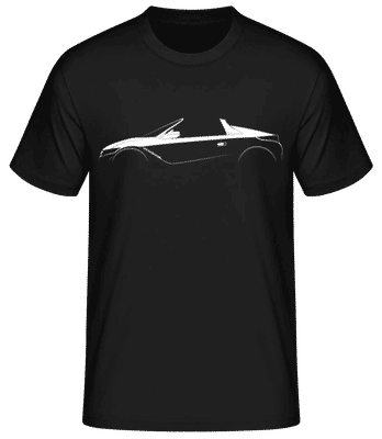 'Honda S660' Silhouette - Männer Basic T-Shirt - Schwarz - Vorne