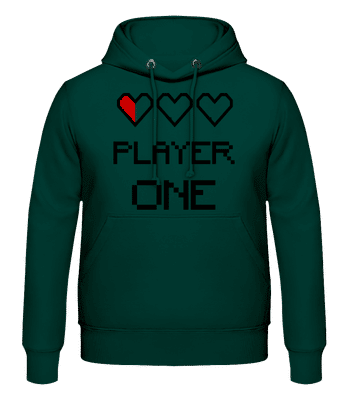 Player One - Pánska mikina - Bottle green - Predné