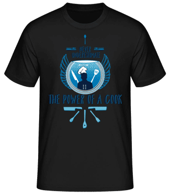 The Power Of A Cook - T-shirt standard Homme - Noir - Devant