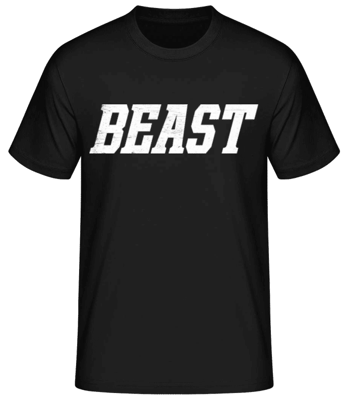 Vorschau: Beast - Männer Basic T-Shirt - Schwarz - Vorne