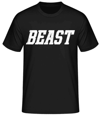 Beast - Männer Basic T-Shirt - Schwarz - Vorne