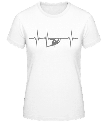 Kletterer Amplitude - Frauen Basic T-Shirt - Weiß - Vorne