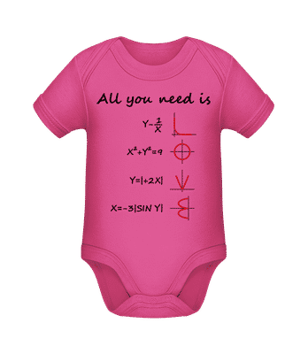 All You Need Is Love - Bio body pre deti - Magenta - Predné