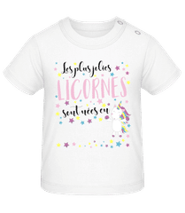 Les Plus Jolies Licornes · T-shirt Bio Bébé
