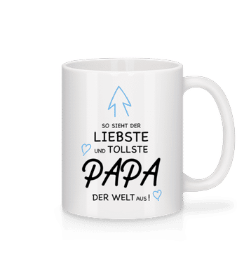 So Sieht Papa Aus - Tasse - Weiß - Vorne