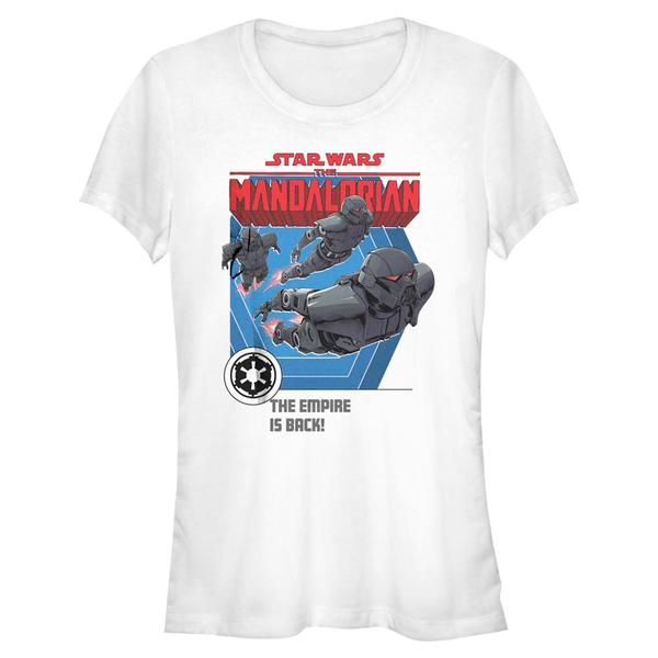 Aperçu: Star Wars - The Mandalorian - Dark Troopers Empire Returns - Femme T-shirt - Blanc - Devant