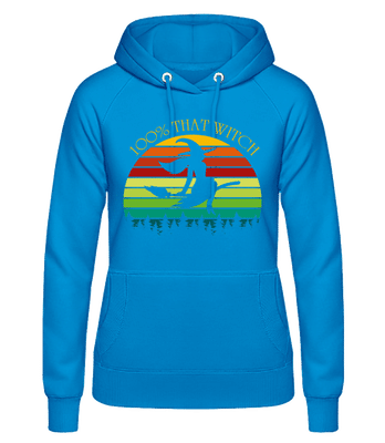 100% That Witch - Sudadera con capucha para mujer - Azul claro - delante