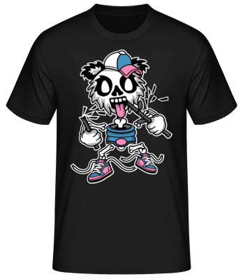 Panda - Men's Basic T-Shirt - Black - Front