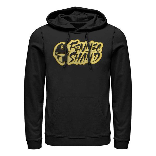 Aperçu: Star Wars - Book of Boba Fett - Fennec Shand Text Logo - Unisex Sweat à capuche - Noir - Devant