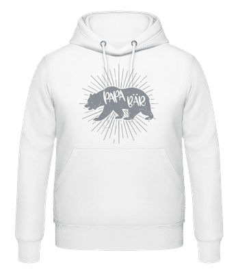 Papa Bär - Männer Hoodie - Weiß - Vorne