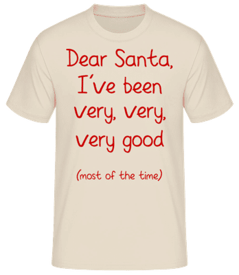 Very Very Very Good - Pánske basic tričko - Krémová - Predné