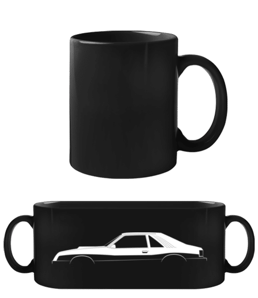 Aperçu: 'Ford Mustang McLaren M81' Silhouette - Tasse Noire - Noir - Devant