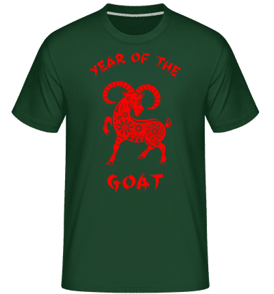 Chinese Zodiac Year Of The Goat - T-Shirt Shirtinator homme - Vert bouteille - Devant