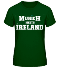 Munich Meets Ireland - Dámské basic tričko - Bottle green - Napřed