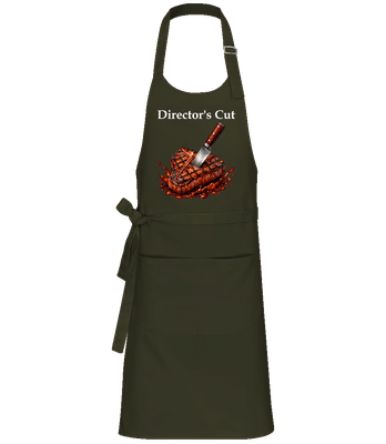 Director's Cut - Kariban Cooking Apron - Olive - Front