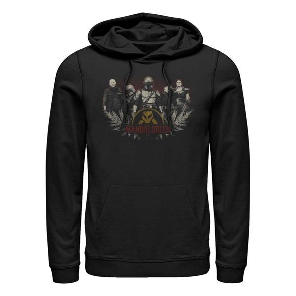 Aperçu: Star Wars - The Mandalorian - Skupina Vintage Crew - Unisex Sweat à capuche - Noir - Devant