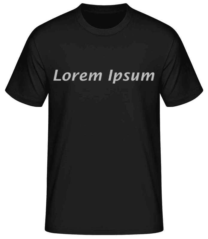 Vorschau: Lorem Ipsum - Männer Basic T-Shirt - Schwarz - Vorne