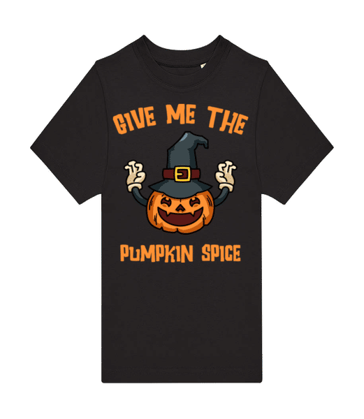 Aperçu: Give Me Pumpkin Spice - T-shirt homme B&C - Noir - Devant