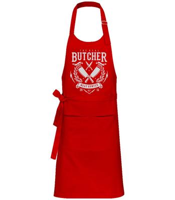 The Real Butcher - Professional Apron - Red - Front