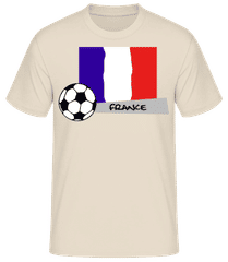 Französische Fahne Fußball · Männer T-Shirt B&C