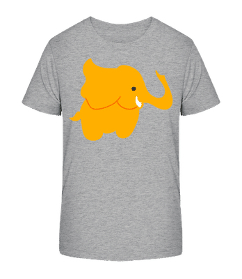 Enfant Comic - Éléphant - T-shirt bio Enfant Stanley Stella 2.0 - Gris chiné - Devant