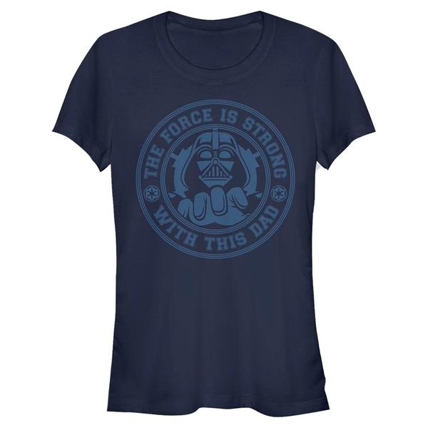 Aperçu: Star Wars - Darth Vader Vader Dad - Father's Day - Femme T-shirt - Bleu marine - Devant