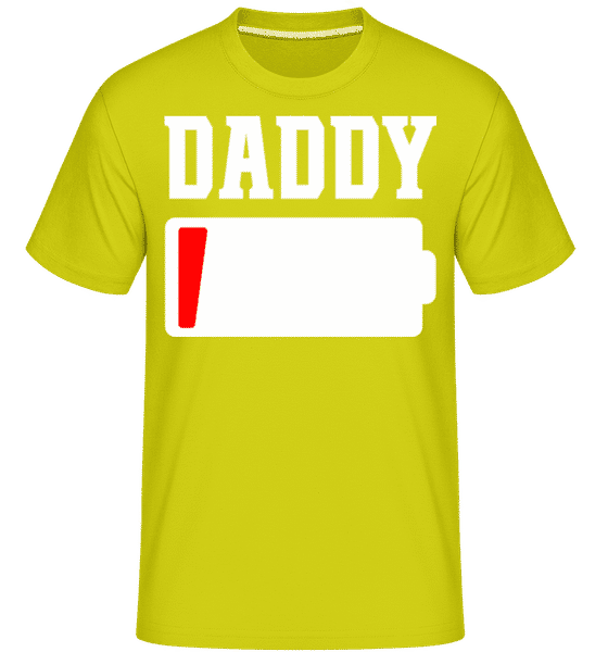 Aperçu: Daddy -  T-Shirt Shirtinator homme - Citron vert - Devant