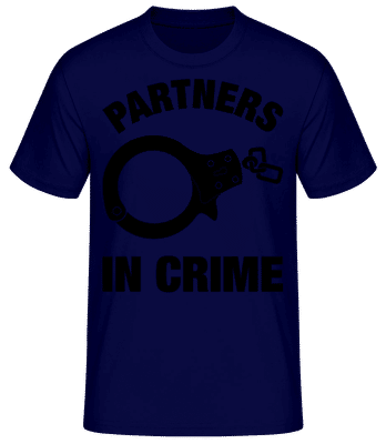 Partner in crime - Men's Basic T-Shirt - Navy - Front