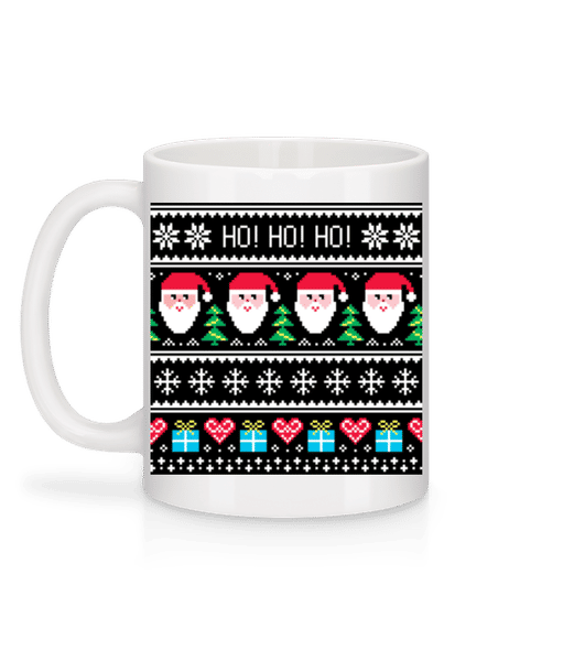 Aperçu: Ugly Ho Ho Ho - Mug en céramique blanc - Blanc - Derrière