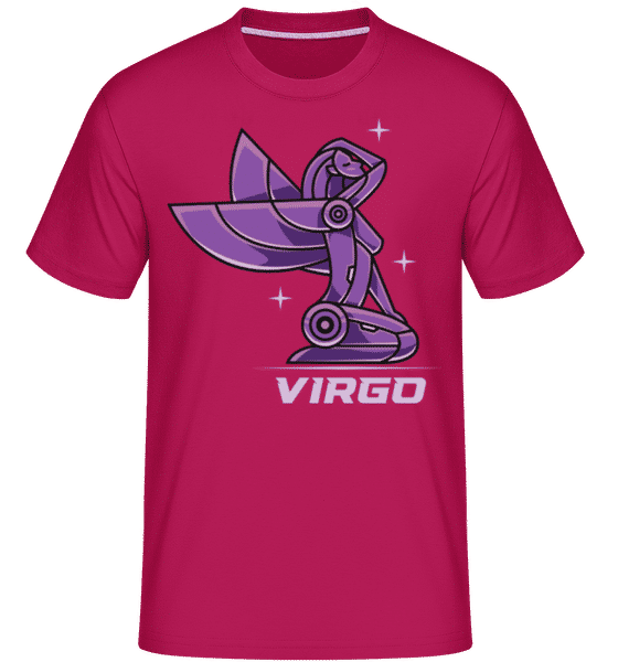 Preview: Mecha Robotic Zodiac Sign Virgo - Shirtinator Men's T-Shirt - Magenta - Front